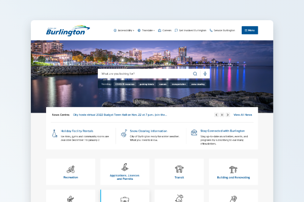 City of Burlington Website